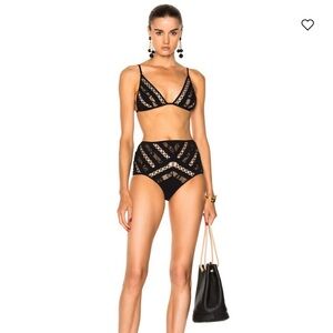 Zimmermann Black and Beige Mesh Detail